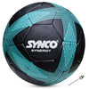 Synco Synergy football | Rubberized Moulded | Trainer | Size - 5 (Black)