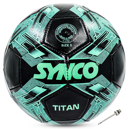 Synco Titan Football | PVC Machine Stitched Football | 32 Panel Football | Football for Grass Ground | Training Football | Football for Beginners | Trainer Football for Practice | Soccer Ball Size 5