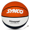 Synco HOOPER Series | Official Women's Basketball | Moulded Technology | 8 Panel | Red White (Size-6)