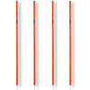 Synco Agility Slalom Spiked Poles (for Training & Ground marking) Set of 4 Height - 5.5 ft (Orange)