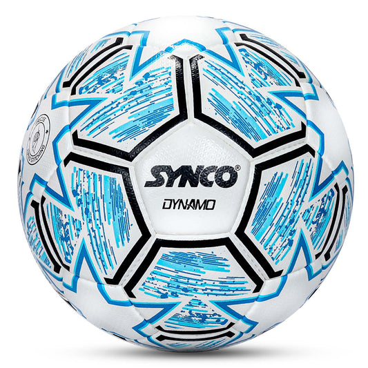 Synco Dynamo FIFA Quality Pro Football | Professional 32-Panel Hand-Stitched PU Match Ball | Water Resistant with Hydra Lock Technology | Size 5 Football for Turf & Hard Grounds