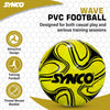 Synco Wave Football | PVC Machine Stitched Football | 32 Panel Football | Football for Grass Ground | Training Football | Football for Beginners | Trainer Football for Practice | Soccer Ball Size 5