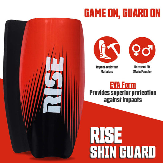 Synco Rise Shin Guard for Football | Slipin Shin Guard for Superior Protection and Comfort | Shin Guard for Training & Matches | Football Shin Guard for Youth and Adults | Durable and Lightweight