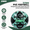 Synco Titan Football | PVC Machine Stitched Football | 32 Panel Football | Football for Grass Ground | Training Football | Football for Beginners | Trainer Football for Practice | Soccer Ball Size 5