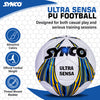 Synco Ultrasensa Football | PU Hand Stitched Football | Football for Professional Matches and Training | Football for Soft and Turf Ground | Soccer Ball | Football Size 5