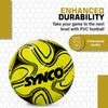 Synco Wave Football | PVC Machine Stitched Football | 32 Panel Football | Football for Grass Ground | Training Football | Football for Beginners | Trainer Football for Practice | Soccer Ball Size 5