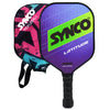 Synco Pickleball Paddle Racket | Performance Lightweight Pickle Bat Racket with Cover Bag | Pickleball Racket Polypropylene Honeycomb Core and Cushion Comfort Grip (16mm, Latitude Blue)