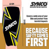 Synco Shin Guard with Sleeve | Shin Guard for Football | Football Shin Guard with Supporter Sleeve | 1 Pair Slipin Shin Guard for Extra Protection & Stretchable Lycra Fabric Sleeve, Combo (Bolt, M)