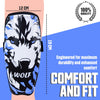 Synco Wolf Shin Guard | Professional Football Shin Guard with Velcro Strap Adjustable | Shin Guard for Football | Superior Protection and Comfort | Durable and Lightweight Shin Pad For Youth & Adults