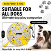 Synco Dog Toy Football Yellow with Holding Loops | Dog Ball Size-3 | Dog Toy Ball (Yellow)