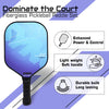 Synco Pickleball Paddle Racket | Performance Lightweight Pickle Bat Racket with Cover Bag | Pickleball Racket with Polypropylene Honeycomb Core and Cushion Comfort Grip (16mm, Hybrid Max Blue)