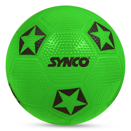 Synco Home Play Football for Kids | PVC Soft Toy Ball for Kids | Football for Indoor & Outdoor Play | PVC Kids Football | Kids Play Balls | Toy Balls for Kids | Multicolor (Size-3)