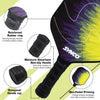 Synco Pickleball Paddle Set | 1 Pickleball Rackets and 2 Pickleballs with Carry Bag | Fiberglass Lightweight Racket with Cushion Comfort Grip (12mm, Lightning Yellow)