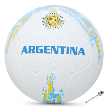 Synco Country Colour Football ARGENTINA Size-5 | Rubber Moulded | Training Soccer ball | Suitable for Hard Ground | for Boy/Girl