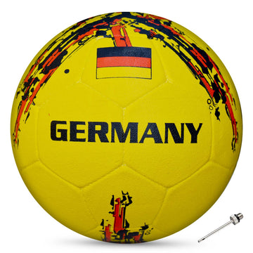 Synco Country Colour Football GERMANY Size-5 | Rubber Moulded | Training Soccer ball | Suitable for Hard Ground | for Boy/Girl