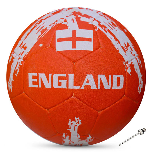 Synco Country Colour Football ENGLAND Size-5 | Rubber Moulded | Training Soccer ball | Suitable for Hard Ground | for Boy/Girl