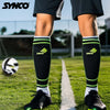 Synco Shin Guard with Sleeve | Shin Guard for Football | Football Shin Guard with Supporter Sleeve | 1 Pair Slipin Shin Guard for Extra Protection & Stretchable Lycra Fabric Sleeve, Combo (Maestro, M)