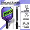 Synco Pickleball Paddle Racket | Performance Lightweight Pickle Bat Racket with Cover Bag | Pickleball Racket Polypropylene Honeycomb Core and Cushion Comfort Grip (16mm, Latitude Blue)