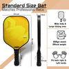 Synco Pickleball Paddle Racket | Performance Lightweight Pickle Bat Racket with Cover Bag | Pickleball Racket with Polypropylene Honeycomb Core and Cushion Comfort Grip (16mm, Hybrid Max Yellow)