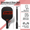 Synco Pickleball Paddle Set | 1 Pickleball Rackets and 2 Pickleballs with Carry Bag | Fiberglass Lightweight Racket with Cushion Comfort Grip (16mm, Carbonium Red)