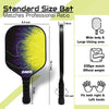 Synco Pickleball Paddle Racket | Performance Lightweight Pickle Bat Racket with Cover Bag | Pickleball Racket with Polypropylene Honeycomb Core and Cushion Comfort Grip (12mm, Lightning Yellow)