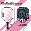 Synco Pickleball Paddle Racket | Performance Lightweight Pickle Bat Racket with Cover Bag | Pickleball Racket with Polypropylene Honeycomb Core and Cushion Comfort Grip (12mm, Spring Pink)