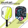 Synco Pickleball Paddle Racket | Performance Lightweight Pickle Bat Racket with Cover Bag | Pickleball Racket with Polypropylene Honeycomb Core and Cushion Comfort Grip (12mm, Spring Green)