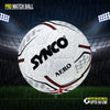 Synco Aero Thermobonded Football | TPU 32 Panel Textured Surface Professional Match Ball | Suitable for Soft & Wet Ground, Hard Ground with Grass & Artificial Turf | Low Water Uptake | Football Size 5