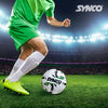 Synco Onyx football | Rubberized Stitched | Match | 32 Panel | Size - 5 (White)