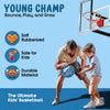 Synco YOUNG CHAMP Series | Kids Basketball | Moulded Technology | 8 Panel | Blue Pixel (Size-3)