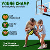 Synco YOUNG CHAMP Series | Kids Basketball | Moulded Technology | 8 Panel | Green Black (Size-3)