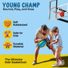 Synco YOUNG CHAMP Series | Kids Basketball | Moulded Technology | 8 Panel | Blue Yellow (Size-3)