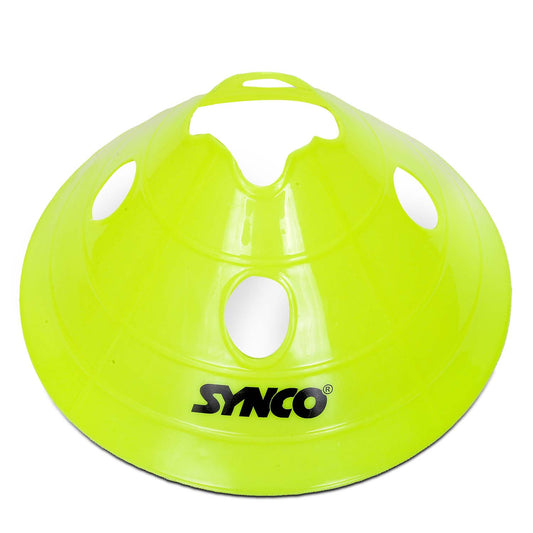 Synco Superdome | Agility Soccer Disc Space Marker cones | for Training, fitness & marking - 6 inch (Set of 10)