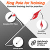 Synco Field Agility Corner Poles with Flag | for football Training & Marking -5 ft (Set of 4)