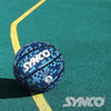 Synco YOUNG CHAMP Series | Kids Basketball | Moulded Technology | 8 Panel | Blue Pixel (Size-3)