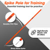 Synco Agility Slalom Spiked Poles (for Training & Ground marking) Set of 4 Height - 5.5 ft (Orange)