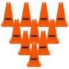 Synco Agility Training Marker Cones | Cones for Training, Fitness & Marking (Traffic Cones) 9 inch, 12 inch