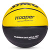 Synco HOOPER Series Basketball | Moulded Technology | 8 Panel | Yellow Black (Size-5)