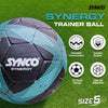 Synco Synergy football | Rubberized Moulded | Trainer | Size - 5 (Black)