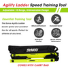 Synco Agility Speed Training Adjustable Ladder | For Training & Fitness with Carry Bag (Yellow, 4m, 10 Rungs)