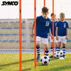 Synco Agility Slalom Spiked Poles (for Training & Ground marking) Set of 4 Height - 5.5 ft (Orange)