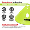 Synco Superdome | Agility Soccer Disc Space Marker cones | for Training, fitness & marking - 6 inch (Set of 10)