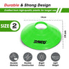 Synco Agility Disc Space Marker | for Training, Fitness  & Ground Marking with Carry Bag (2 inch)