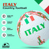 Synco Country Colour Football ITALY Size-5 | Rubber Moulded | Training Soccer ball | Suitable for Hard Ground | for Boy/Girl