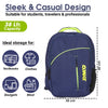 Synco Amigo backpack | Travel Backpack | Casual backpack | College bag / School bag  (Blue)