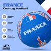 Synco Country Colour Football FRANCE Size-5 | Rubber Moulded | Training Soccer ball | Suitable for Hard Ground | for Boy/Girl