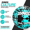 Synco CULTURE Series Basketball | Moulded Technology | 8 Panel | Blue Black (Size-5)