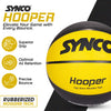 Synco HOOPER Series Basketball | Moulded Technology | 8 Panel | Yellow Black (Size-5)