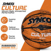 Synco CULTURE Series | Official Men's Basketball | Moulded Technology | 8 Panel | Orange (Size-7)