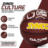 Synco CULTURE Series | Official Men's Basketball | Moulded Technology | 8 Panel | Brown White (Size-7)